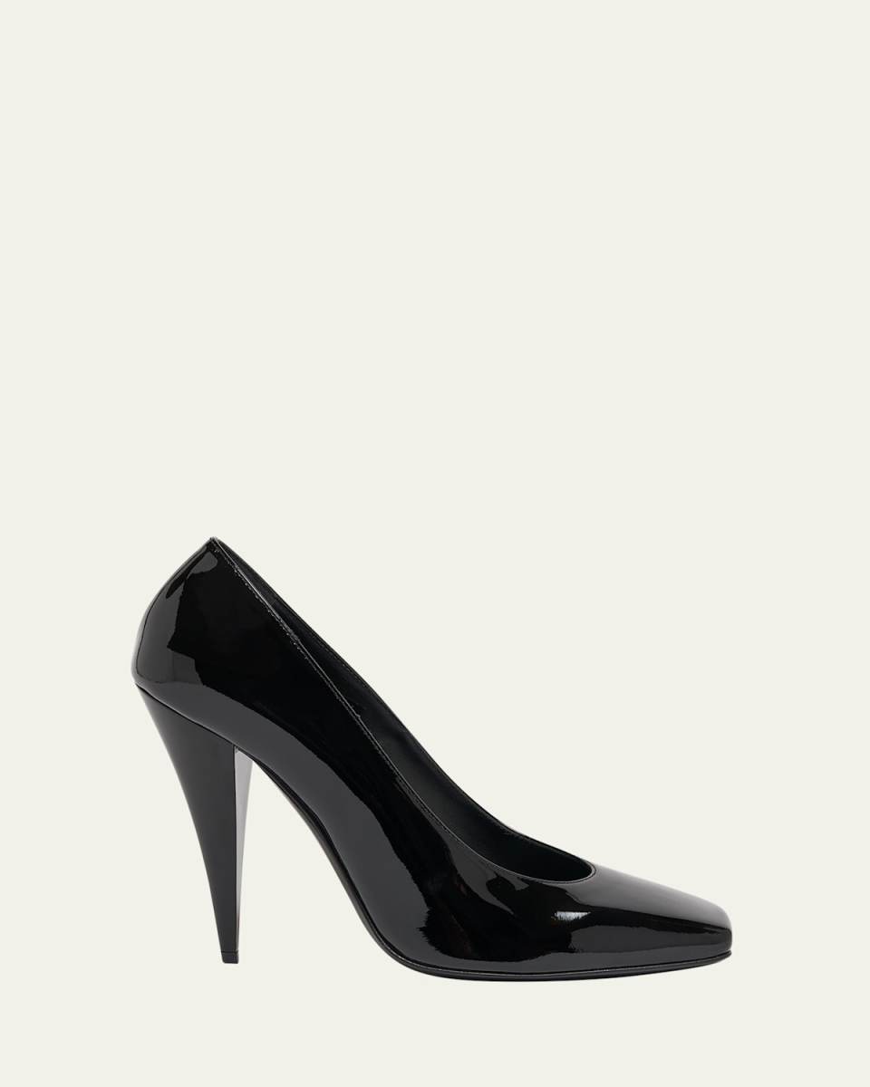 Squared Patent Leather Pumps